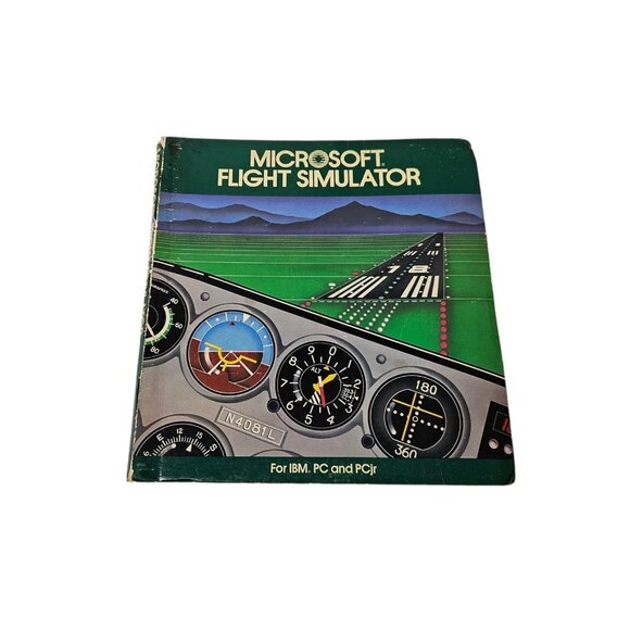 VTG 1984 Microsoft Flight Simulator Information Manual Flight Handbook IBM PC - Picture 1 of 15
